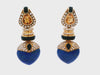 Mid-Century 18kt Gold Day & Night Earrings with Diamonds and Gemstones
