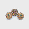 18k Gold Multi Gemstones Sputnik Set