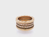 BVLGARI B.zero1 18kt yellow Gold Ring with Diamonds