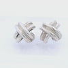Tiffany & Co. Sterling Silver Signature X Clip-On Earrings
