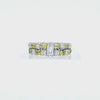 18K White Gold Sapphire & Diamond Ring