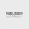 14kt white Gold Engagement Ring with Diamonds