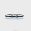 14kt white Gold Eternity Band Ring with Sapphires