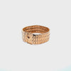 Retro 1950 wide Bracelet in 18kt rose Gold