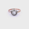 Deco 1915 Engagement Ring in 18kt Gold with Diamond