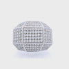 DENOIR Geometric 18kt white Gold Ring with 3.00 Cts in Diamonds