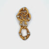 Mid-century 18kt Gold Brooch with Diamonds