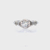 Art Deco Engagement Platinum Ring with Diamonds