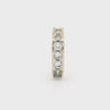 Modernist Geometric 18kt yellow Gold Ring with Diamonds