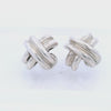 Tiffany & Co. Sterling Silver Signature X Clip-On Earrings