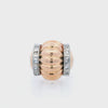 1940 Retro 18kt Gold Ring with Diamonds