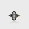 Art Deco 1920 Ring in 18k Gold & Platinum with Sapphires & Diamond